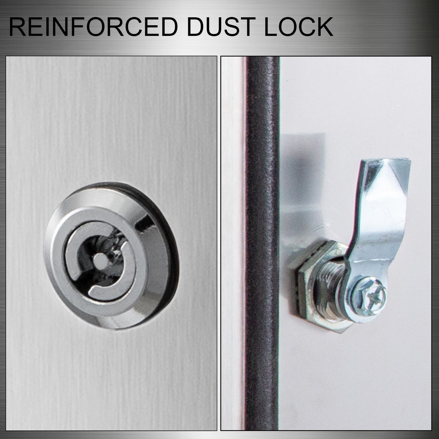 NEMA-kapsling i rostfritt stål, 300 x 300 x 200 mm NEMA 4X elbox i stål, IP66 vattentät och dammtät, kopplingsbox för utomhus-/inomhusbruk, med monteringsplatta