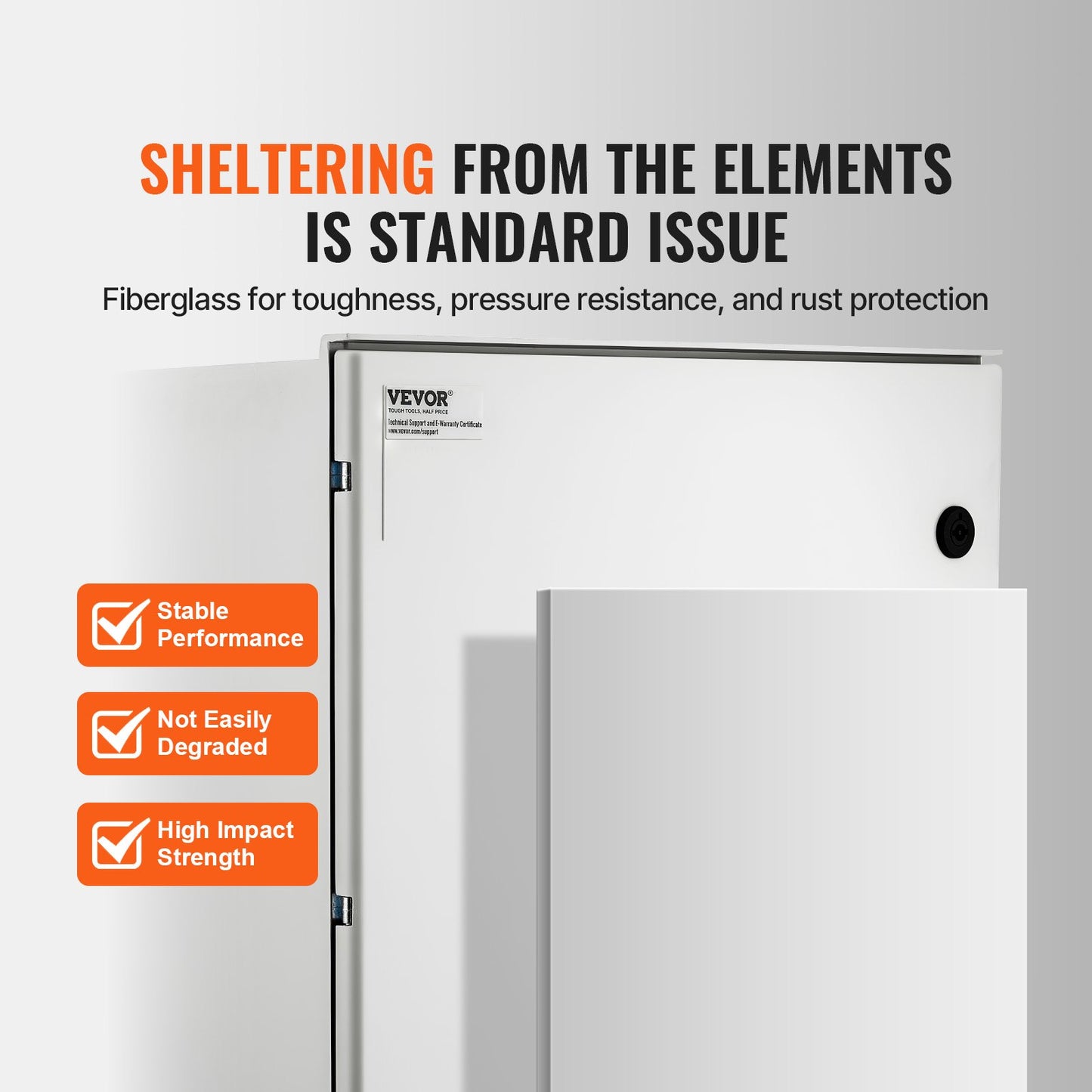 Fiberglass Enclosure Electrical Enclosure Box 50x40x20 cm Wall Mount