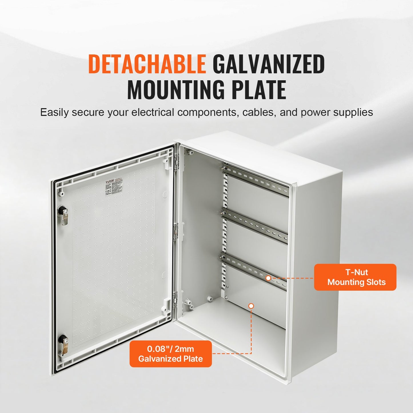 Fiberglass Enclosure Electrical Enclosure Box 50x40x20 cm Wall Mount
