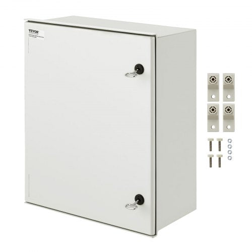 NEMA stålkapsling, 60x50x23 cm NEMA 4X elbox i glasfiber, IP66 vattentät och dammtät, kopplingsbox för utomhus-/inomhusbruk, med monteringsplatta