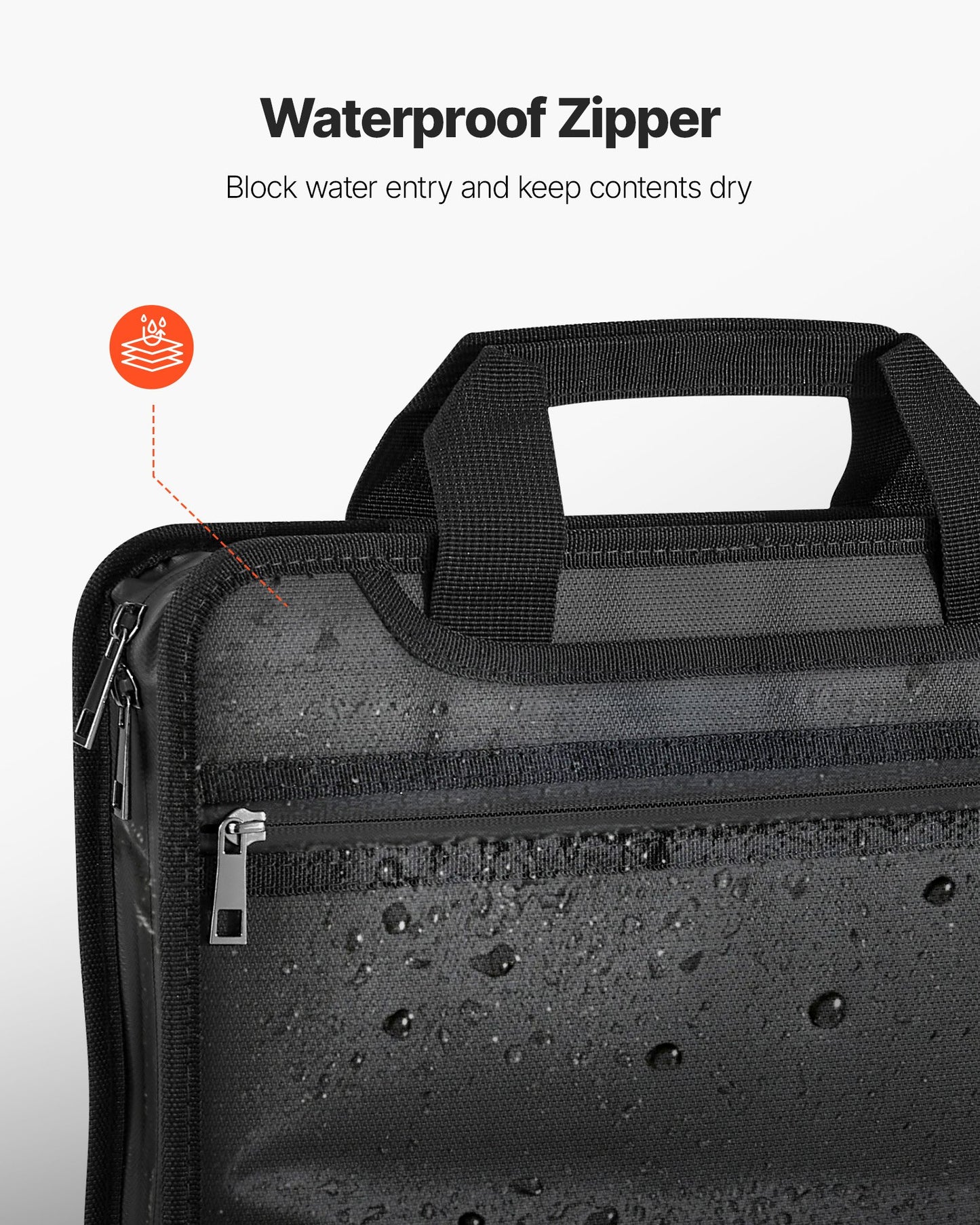 Fireproof Document Bag, 1000 ℃ Heat Insulated Fireproof & Waterproof Bag, Portable Multi-Layer File Storage Security Organizer Home Office Travel Use, for Passports, Important Documents, Files