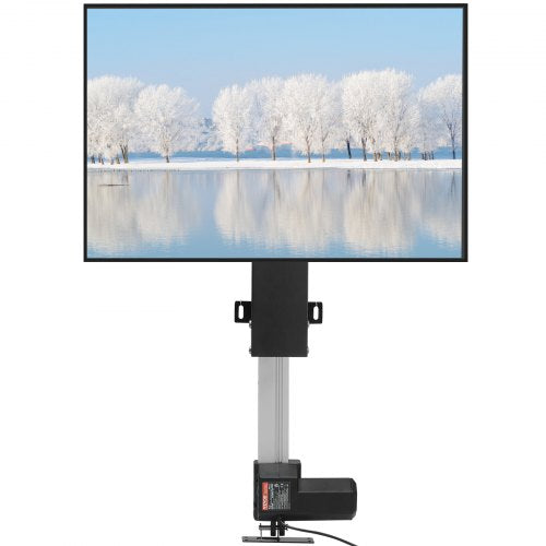 Motorized TV Lift Stroke Length 71.1 cm Motorized TV Mount Fit for 66–144.8 cm TV Lift with Remote Control Height Adjustable 71.1 cm Load Capacity 59.9 kg