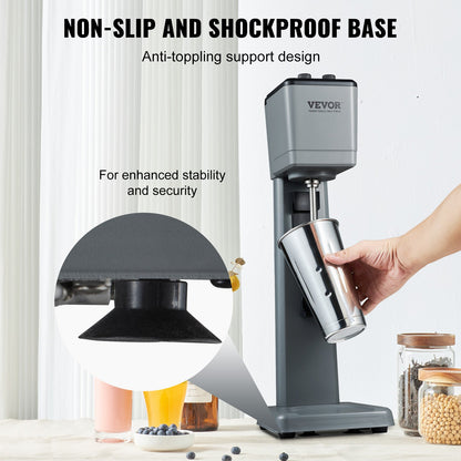Milkshake-maskin, mixer, 250W, rostfritt stål, dryck, te, mjölk, mixer