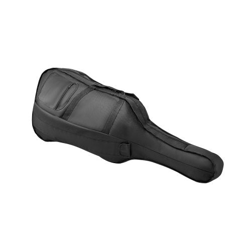 4/4 Full Size Cello Case, Nylon Waterproof, Lightweight Portable Travel Carrying Bag, with Reinforced Handle, Dual Shoulder Straps, Anti-Scratch, Professional Cello-Shape, for Cello, Black