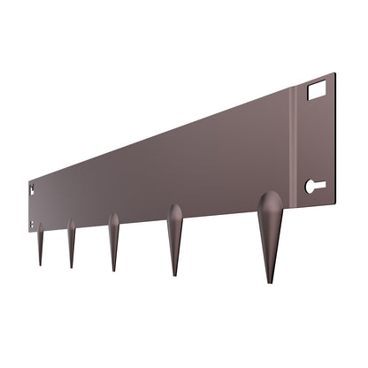 Stålkantlist, 5-pack 39 x 5 tum rostbeständig metallkantlist, böjbar trädgårdskant, kraftig gräsmatta, lätt att installera, rabattgångavdelare brun