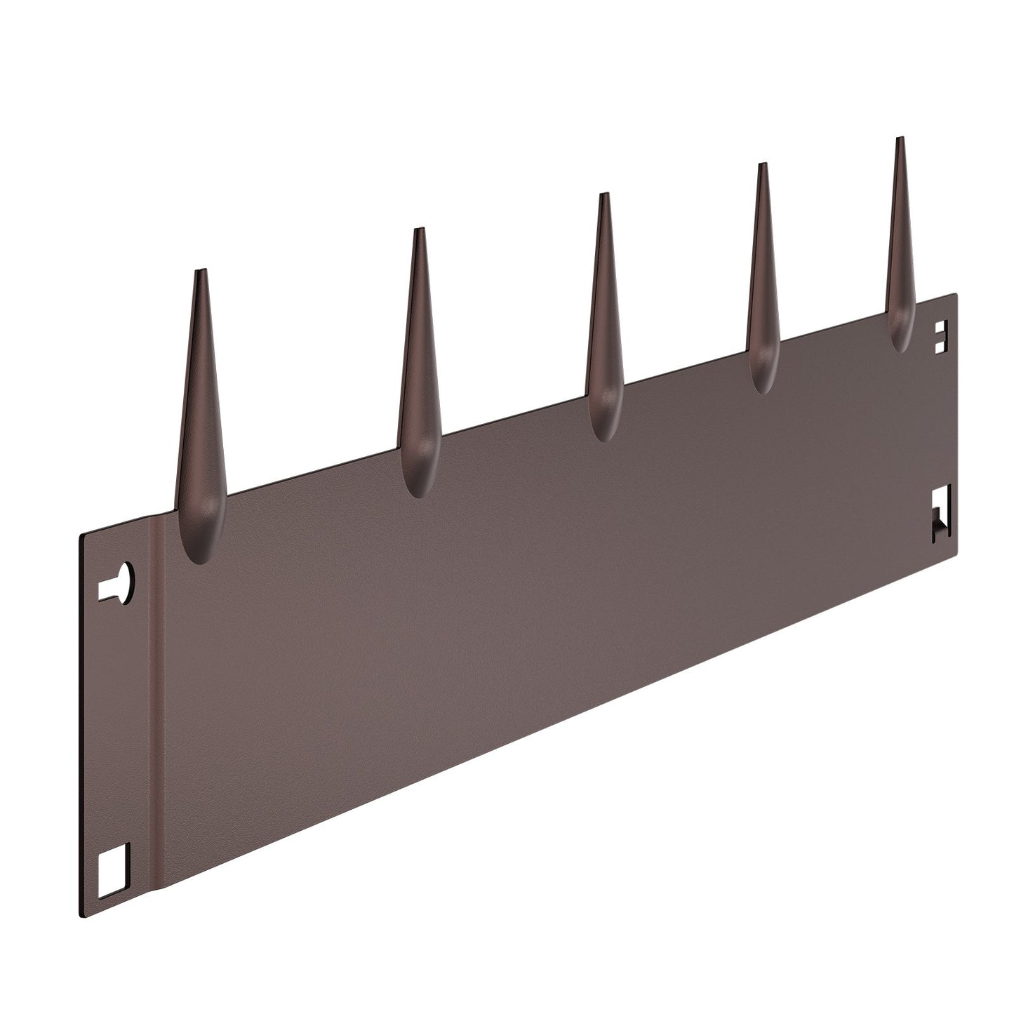 Stålkantlist, 5-pack 39 x 5 tum rostbeständig metallkantlist, böjbar trädgårdskant, kraftig gräsmatta, lätt att installera, rabattgångavdelare brun