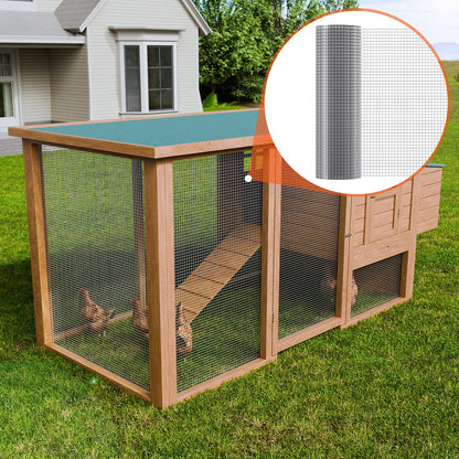 Järnvaruduk, 1/2 tum 24 tum x 50 fot 19 Gauge, varmgalvaniserad trådnätsrulle, hönsnätsstängsel, trådnät för kaninburar, trädgård, små gnagare