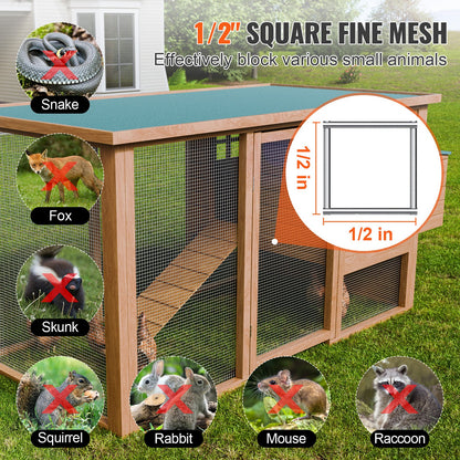 Hardware Cloth, 1/2 inch 36in x 100 ft 19 Gauge, Hot Dipped Galvanized Wire Mesh Roll, Chicken Wire Fencing, Wire Mesh for Rabbit Cages, Garden, Small Rodents