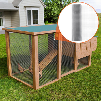 Järnvaruduk, 1/2 tum 36 tum x 100 fot 19 Gauge, varmgalvaniserad trådnätsrulle, hönsnätsstängsel, trådnät för kaninburar, trädgård, små gnagare