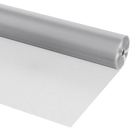 Järnvaruduk, 1/4 tum 36 tum x 100 fot 23 Gauge, varmgalvaniserad trådnätsrulle, hönsnätsstängsel, trådnät för kaninburar, trädgård, små gnagare