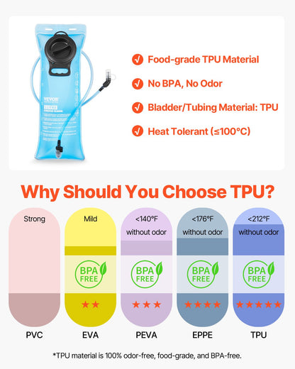Hydration Backpack, 15L Insulated Hydration Pack Backpack with 3L TPU Water Bladder, Hiking Water Backpack with Storage for Men Women, Hydro Water Daypack for Hiking Runnin Hiking Cycling Camping