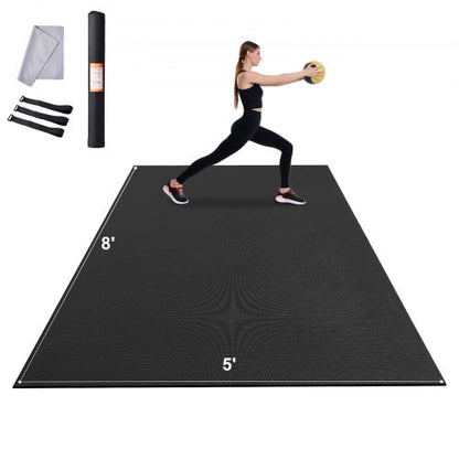 Exercise Mat Non Slip Yoga Mat Gym Fitness Pilate Workout Mat (2.4x1.5 m)