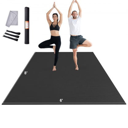 Exercise Mat Non Slip Yoga Mat Gym Fitness Pilate Workout Mat (2.4x1.8 m)