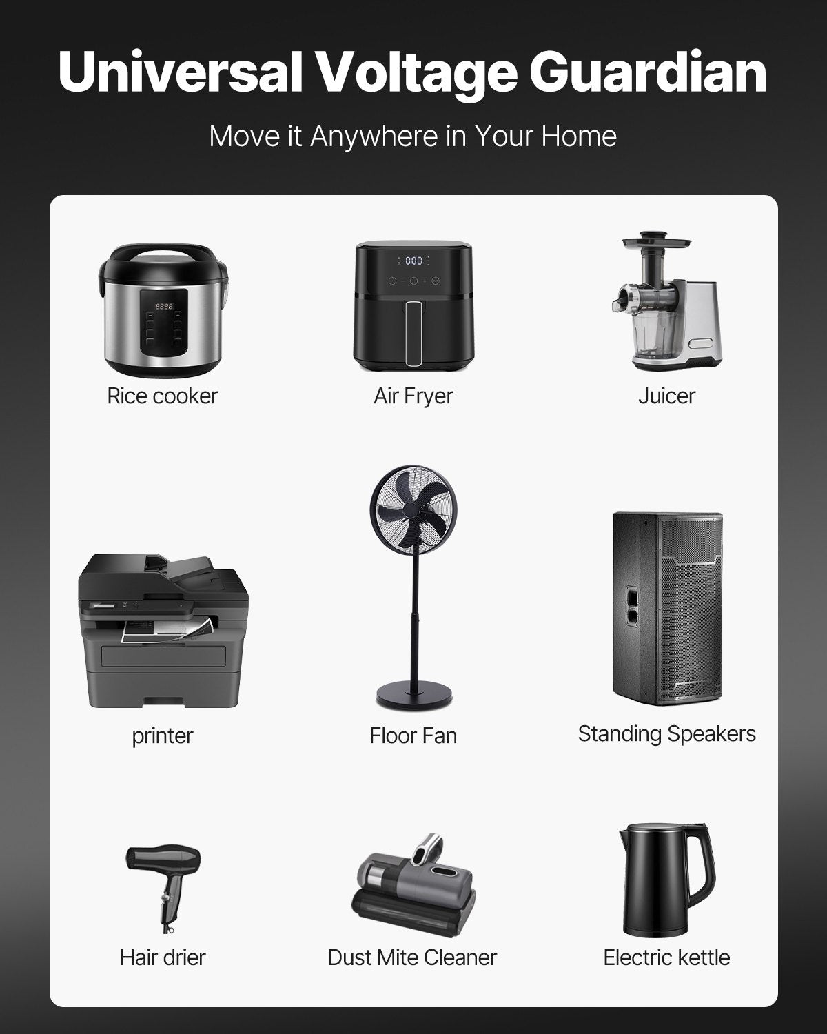 Spänningsomvandlare, 2000VA, Kraftig upp-/nedtransformator, Omvandlare från 110 volt till 220 volt och från 220 volt till 110 volt, med amerikanskt uttag, EU-uttag, 5V USB-port, CE-certifierad