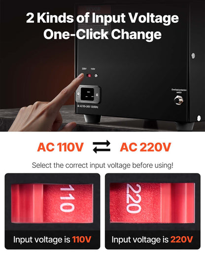 Voltage Converter Transformer, 5000VA, Heavy Duty Step Up/Down Transformer, Convert from 110 Volt to 220 Volt and from 220 Volt to 110 Volt, with US Outlet EU Outlet 5V USB Port, CE Certified