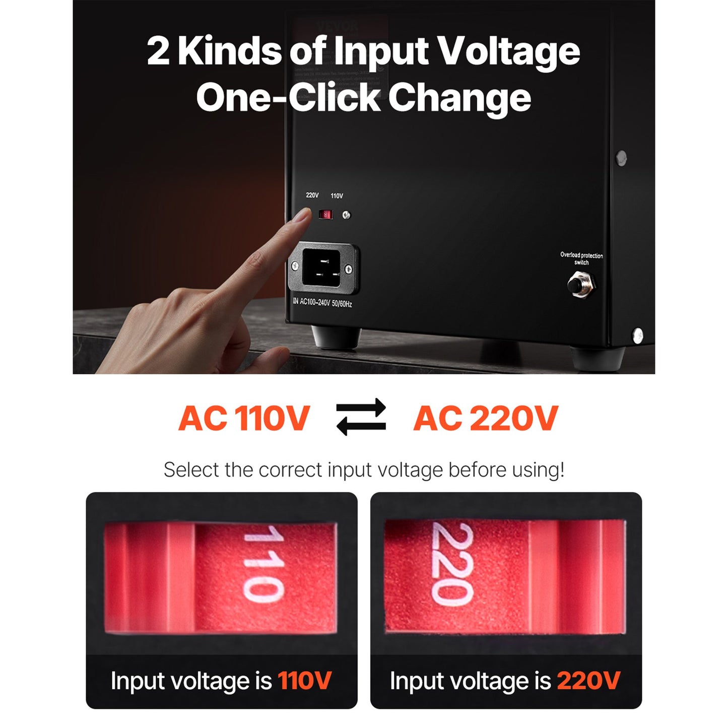 Spänningsomvandlare, 3000VA, Kraftig upp-/nedtransformator, Omvandlare från 110 volt till 220 volt och från 220 volt till 110 volt, med amerikanskt uttag, EU-uttag, 5V USB-port, CE-certifierad