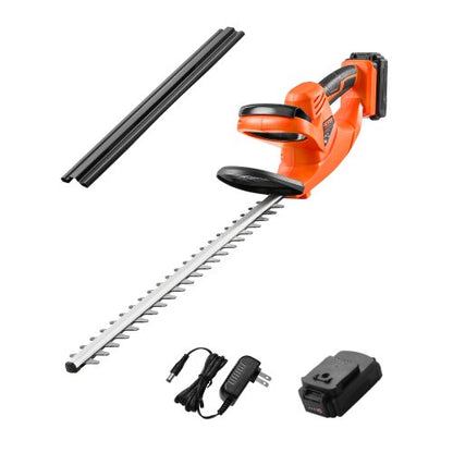 Electric Hedge Trimmer, 1200 RPM, Cordless Hedge Trimmer for Low Branch, 20V 2A Battery, Bush Trimmer with 20 in Dual Action Blade & Secure Design, Gardening Trimmer for Yard Lawn Care