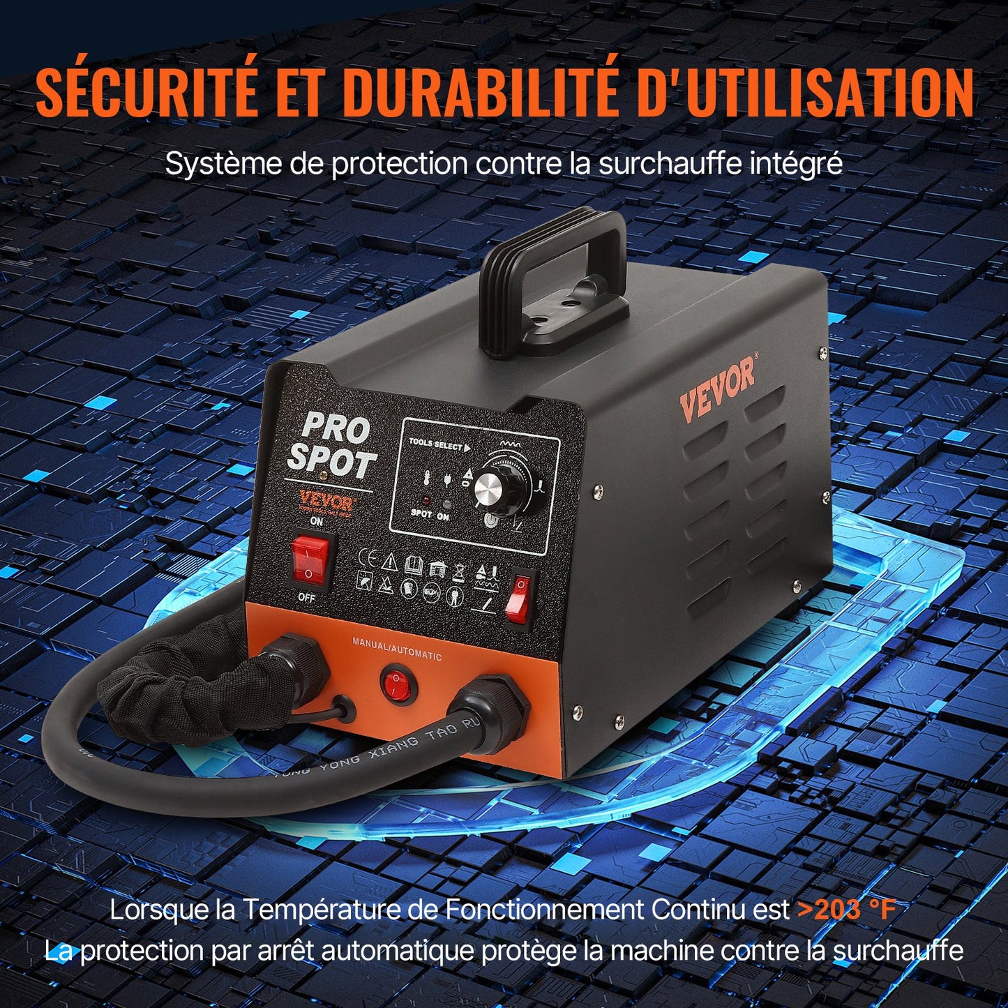 Stud Welder Dent Repair Kit 3 KW Spot Welder Dent Puller & 6 Welding Modes