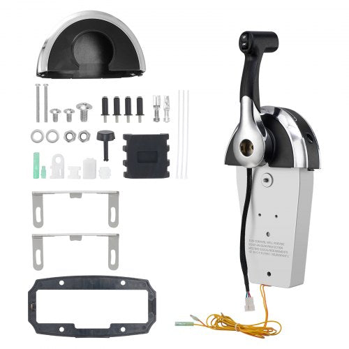 Boat Throttle Control, 8M0059686 Top-Mounted Outboard Remote Control Box for Mercury PT 2-Stroke, Marine Throttle Control Gear Box with Power Trim Switch