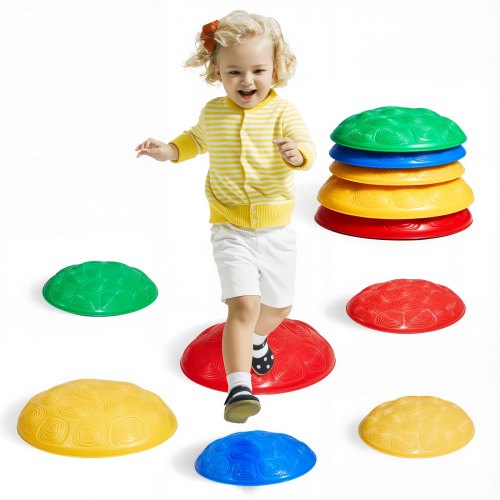 Turtle Balance Stepping Stones, 6 PCS, Up to 220 lbs Kids Turtle Jumping Stones Steps Stones, Toddler Obstacle Course Coordination Game Toys Indoor or Outdoor Play for Children Aged 3 4 5 6 7 8+