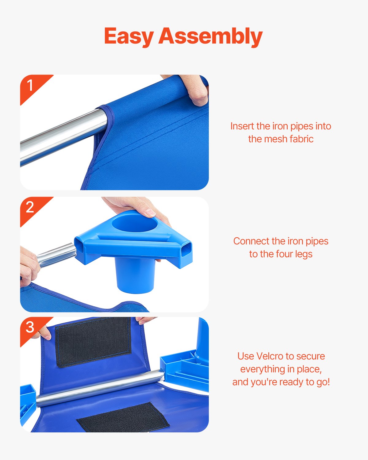 Stackable Kiddie Cot, Pack of 6, Portable Toddler Nap Cots, Standard Size 52" L x 23" W Daycare Cots for Kids, Preschool Classroom Daycare Beds for Sleeping, Resting, Naptime, Blue