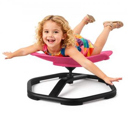 Kids Swivel Chair, 220 lbs Capacity, Elephant Shape Sensory Spinning Chair, Autistic Kids Sensory Toy Seat with Non-Slip Metal Base, Toddler Sit & Spin Seat for Coordination Balance Focus, Red