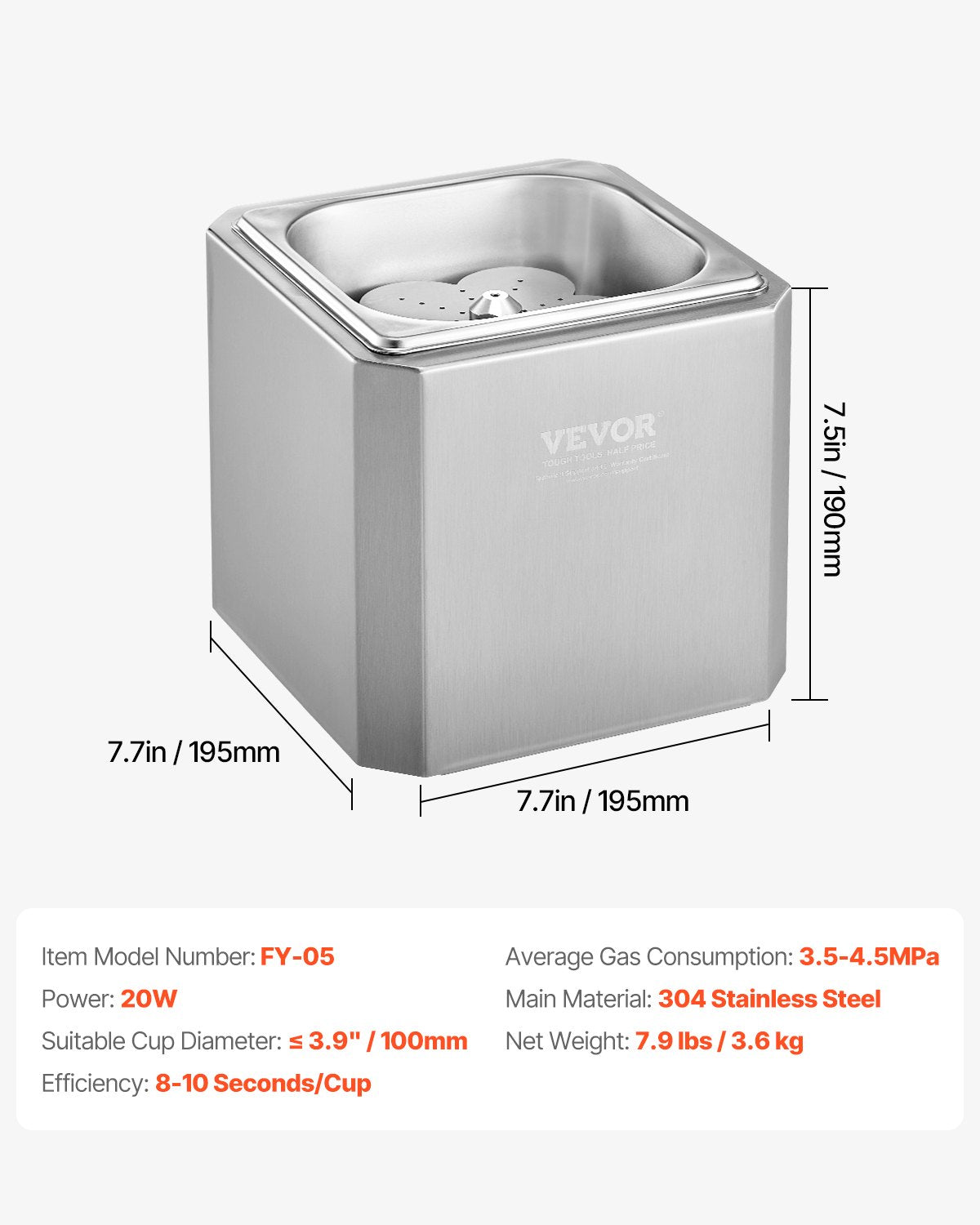 Glasfrostningskylare, CO2-ölglasfrostning, 8-10 sekunder/kopp med LED-ljus, snabbglaskylare för vin, cocktail, champagne, blandade drycker, juice, perfekt för bar, restaurang, hemmakök
