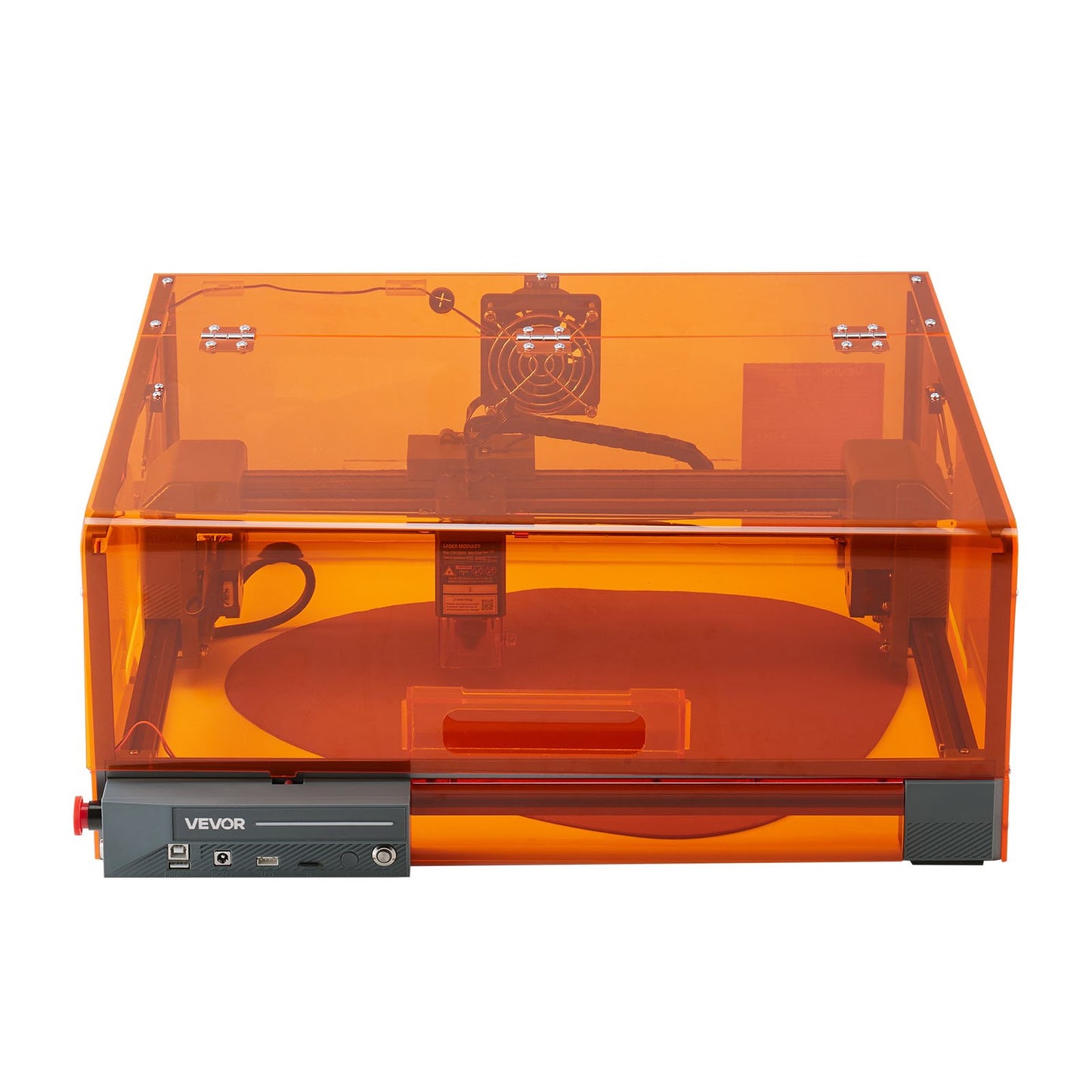 Lasergravör, 10W, lasergraverings- och skärmaskin med hölje, laserskärare och gravör, 300 x 300 mm arbetsyta, 7000 mm/min, för trä, läder, glas, vissa metaller, klass 1