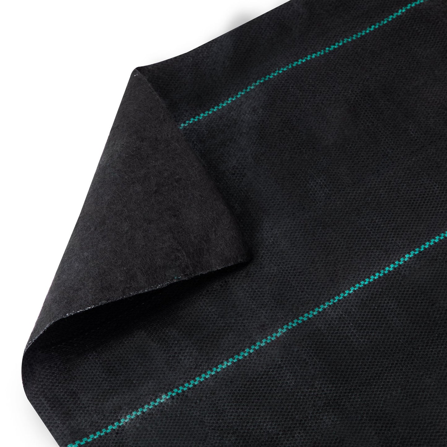 Ogrässpärr, 140 g landskapstyg, 90 x 90 m täckmatta, kraftig vävd geotextil för gräskontroll för trädgård, uteplats, svart