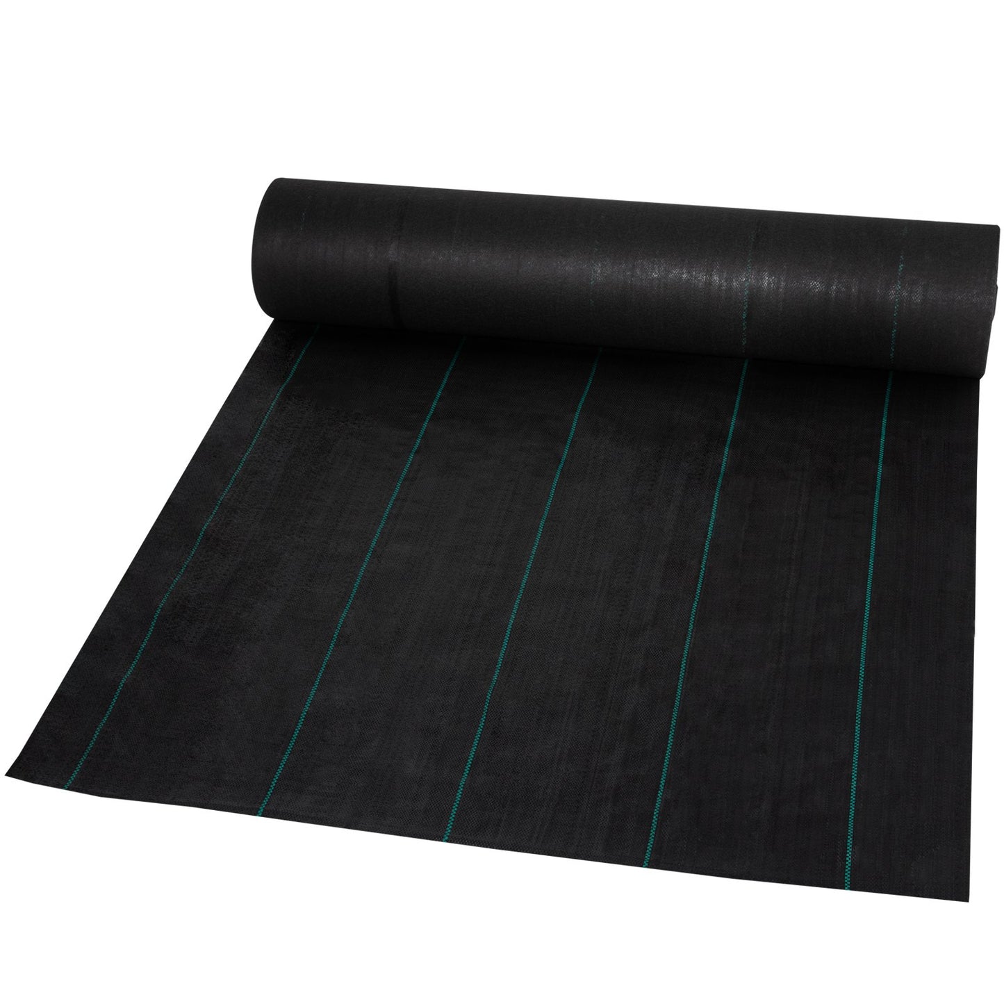 Garden Weed Barrier Fabric, 197 g/m² Heavy Duty Landscape Fabric, 120 cm x 3048 cm Weed Block Control for Garden Ground Cover, Woven Geotextile Fabric for Landscaping, Gardening, Underlayment, Black