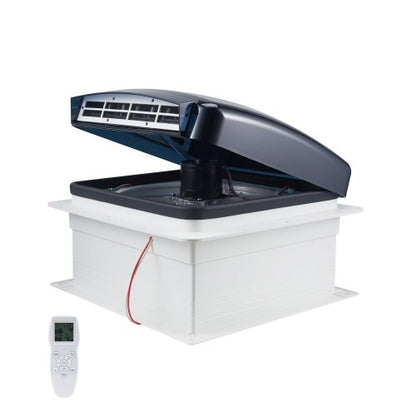 RV Vent Fan, 14 inch RV Roof Vent Fan 12V, Powerful 10-Speed Reversible Fan with Remote Control, Built-in Rain Cover, Power Top Lid,12 inch Fan Blade,Fits 14 x14 inch Roof Openings