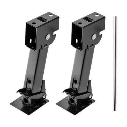Telescoping Stabilizer Jack, 2PCS Telescoping Folding Trailer Jack, Trailer Swing Down Stabilizer Jack for RV Trailer, Supports 453.59kg Capacity Each, Adjustable from 297.18mm to 462.28mm
