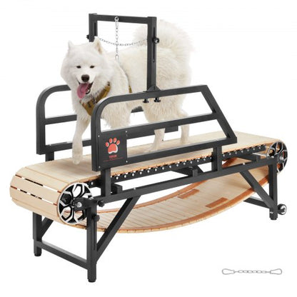 Dog Treadmill for Large Dogs, 330 lbs Weight Capacity, 17.52" Runway, Dog Running Machine with Adjustable Ramps, Dog Pacer Slatmill for Dogs, Pet Treadmill for Indoor & Outdoor Exercise