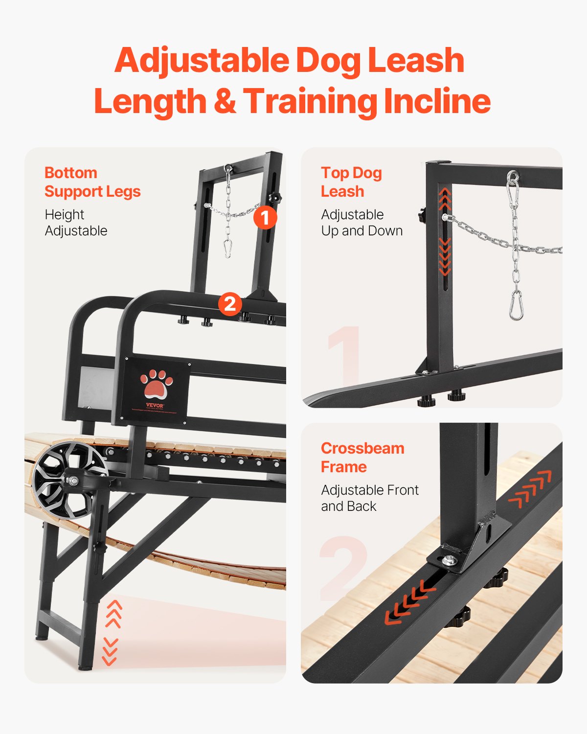 Dog Treadmill for Large Dogs, 330 lbs Weight Capacity, 17.52" Runway, Dog Running Machine with Adjustable Ramps, Dog Pacer Slatmill for Dogs, Pet Treadmill for Indoor & Outdoor Exercise