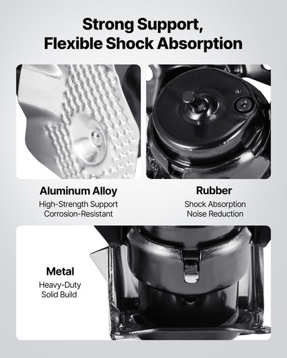 Engine Motor Mount Kit Replacement, Set of 2, Compatible with 2014–2018 Chevrolet Silverado 1500 5.3L V8, Replace OE# 84175582, 84175583, Secure Support, Left and Right Front Mounts