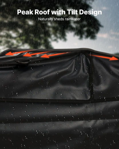 Generator Cover, 865 x 660 x 535 mm Waterproof Universal Generator Cover for Most Generators 3500-12000 Watt, Portable Generator Running Cover with Heavy Duty Thicken 420D Oxford Fabric, Black