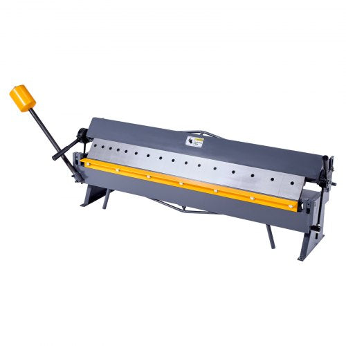 Box and Pan Brake, 1220 mm/48 inch Sheet Metal Bending Brake,16-Gauge Mild Steel Capacity, 0-135 Degree Adjustable, Metal Bender Machine with 16 Fingers, Heavy-Duty Aluminum Folder for Precise Bending