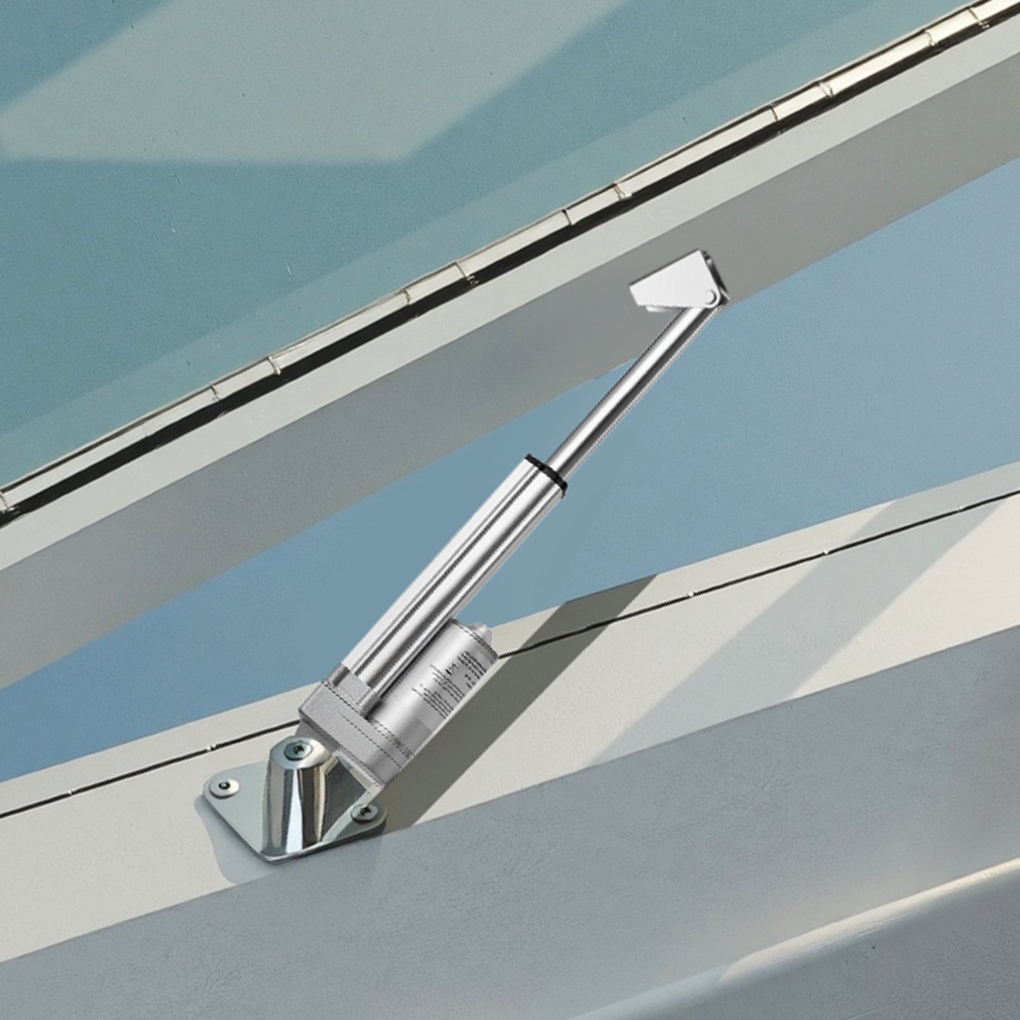 12V linjärt ställdon, 101,6 mm slaglängd IP65 vattentätt linjärt ställdon, 3000N 5 mm/s rörelseställdon med monteringsfästen för solcellsspårare, industrimaskiner, dörröppnare