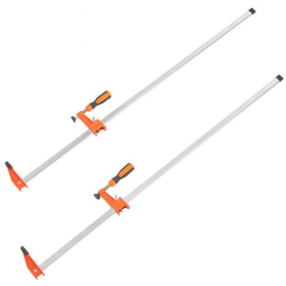 Stångklämmor för träbearbetning, 2-pack 914,4 mm klämma/spridare, snabbväxlings-F-klämma med 600 lbs belastningsgräns, 63,5 mm halsdjup, gjutjärn och kolstål, träklämmor för träbearbetning metallbearbetning