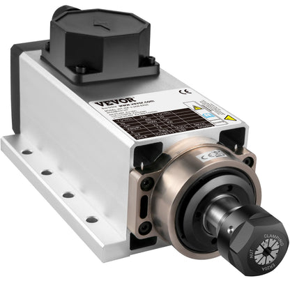 Luftkyld spindelmotor 2,2 kW CNC-spindelmotor 220 V fyrkantig luftkyld spindelmotor ER20 spännhylsa 24000 RPM CNC-spindel 6 A spindelmotor 400 Hz för CNC-router, gravyrfräsmaskin