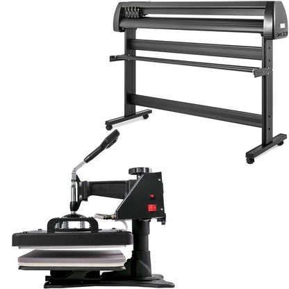 5-i-1 digital 15"x12" värmepress och 53" vinylskärare med Signmaster-programvara
