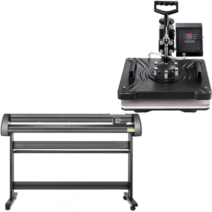 5-i-1 digital 15"x12" värmepress och 53" vinylskärare med Signmaster-programvara