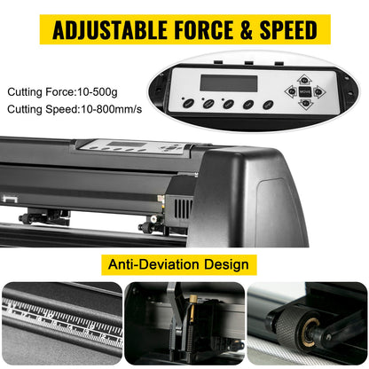 5 In 1 Heat Press 30.5 x 38.1 cm Vinyl Cutter Plotter 71.1 cm Software Sublimation