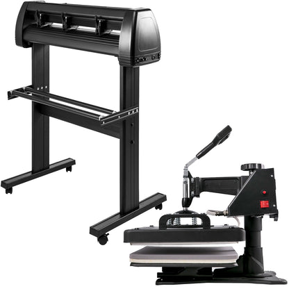 5in 1 Digital 15"x12" Heat Press&34" Vinyl Cutter w/ Signmaster Software