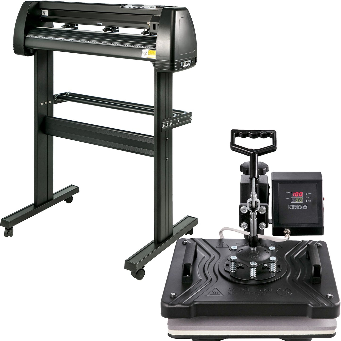 5in 1 Digital 15"x12" Heat Press&34" Vinyl Cutter w/ Signmaster Software