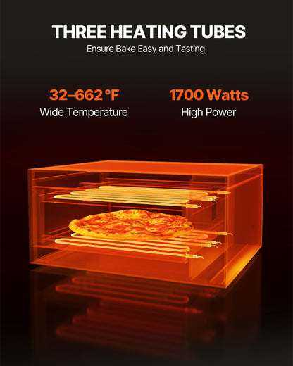 Commercial Countertop Pizza Oven Electric Pizza Oven for 40.6 cm Pizza Indoor