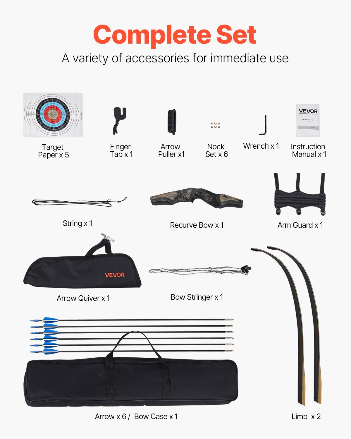 Recurve Bow and Arrows Kit, 60 inch Wooden Takedown Bows, Right Handed Ergonomic Archery Recurve Bow Package, Longbow for Outdoor Target Training Practice Hunting, Beginners to Advanced, 35 lbs