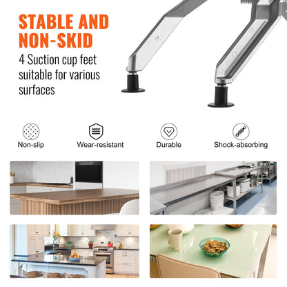 Kommersiell grönsaksskärare, 3/8 och 3/16 tums tomatskärare, grönsaksskärare i rostfritt stål och aluminiumlegering, manuell tomatskärare med halkfria fötter, för tomater, lök, potatis