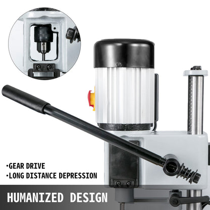 Woodworking Mortise Machine, 750W 2800RPM Powermatic Mortiser, Hollow Mortise With Chisel Bit Sets, Benchtop Mortising Machine, For Making Round Holes or Square Holes In Wood