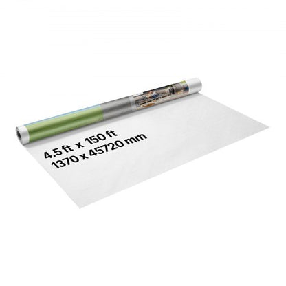 House Wrap, 1370 x 45720 mm, 0.13 mm Thick Vapor Barrier, Heavy Duty Plastic Sheeting for Tear-resistant, Drop Cloth Vapor Barrier Covering for Residential & Commercial Construction, White